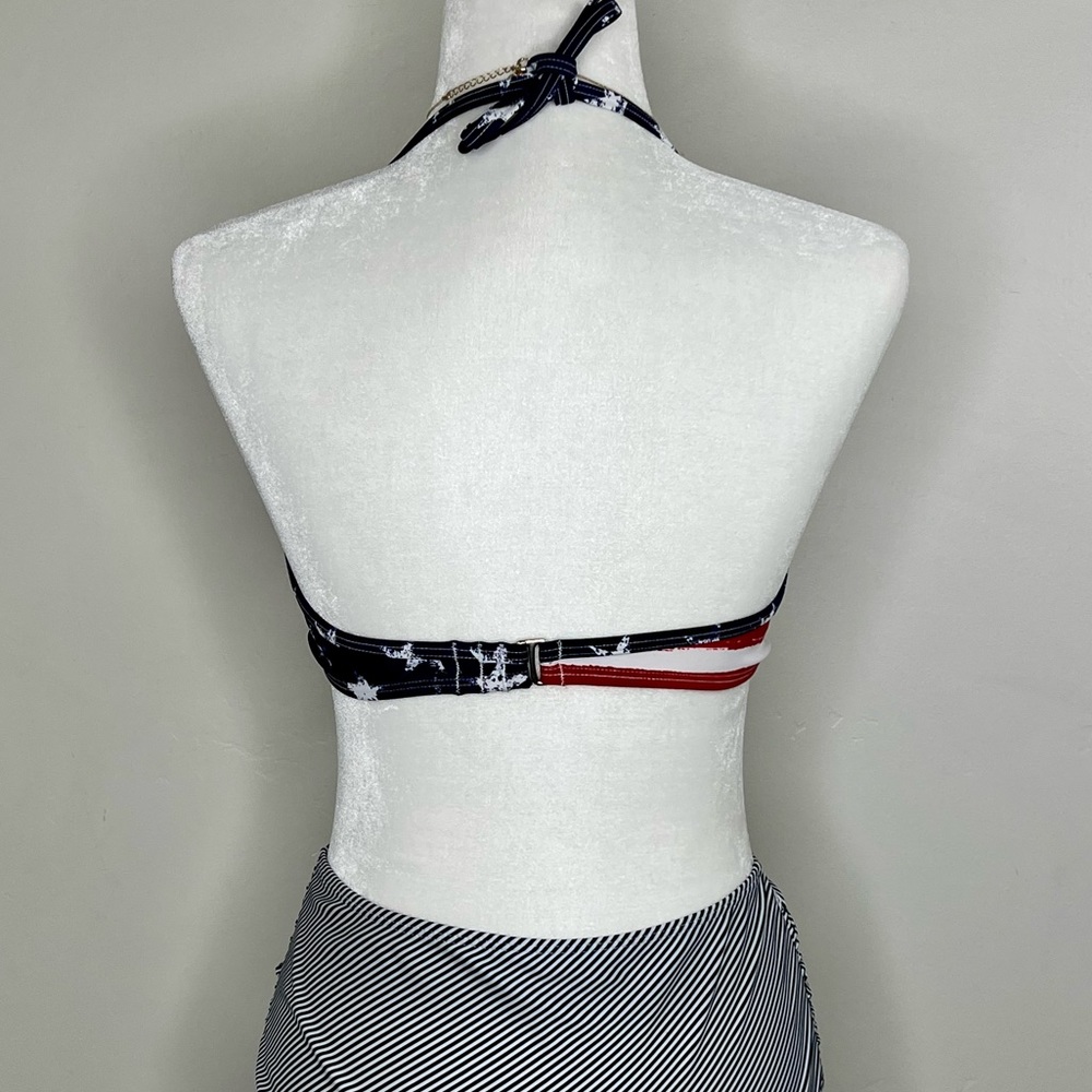 ❌SOLD❌ Xhilaration Stars & Stripes Underwire Bikini Top, Red White Blue, L - Picture 14 of 17